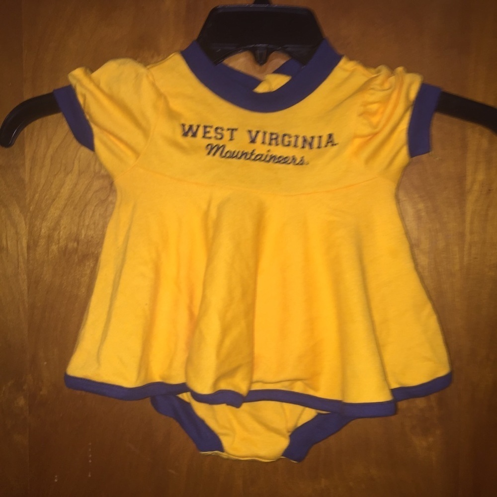 GIRLS West Virginia mountaineers dress 6 Months